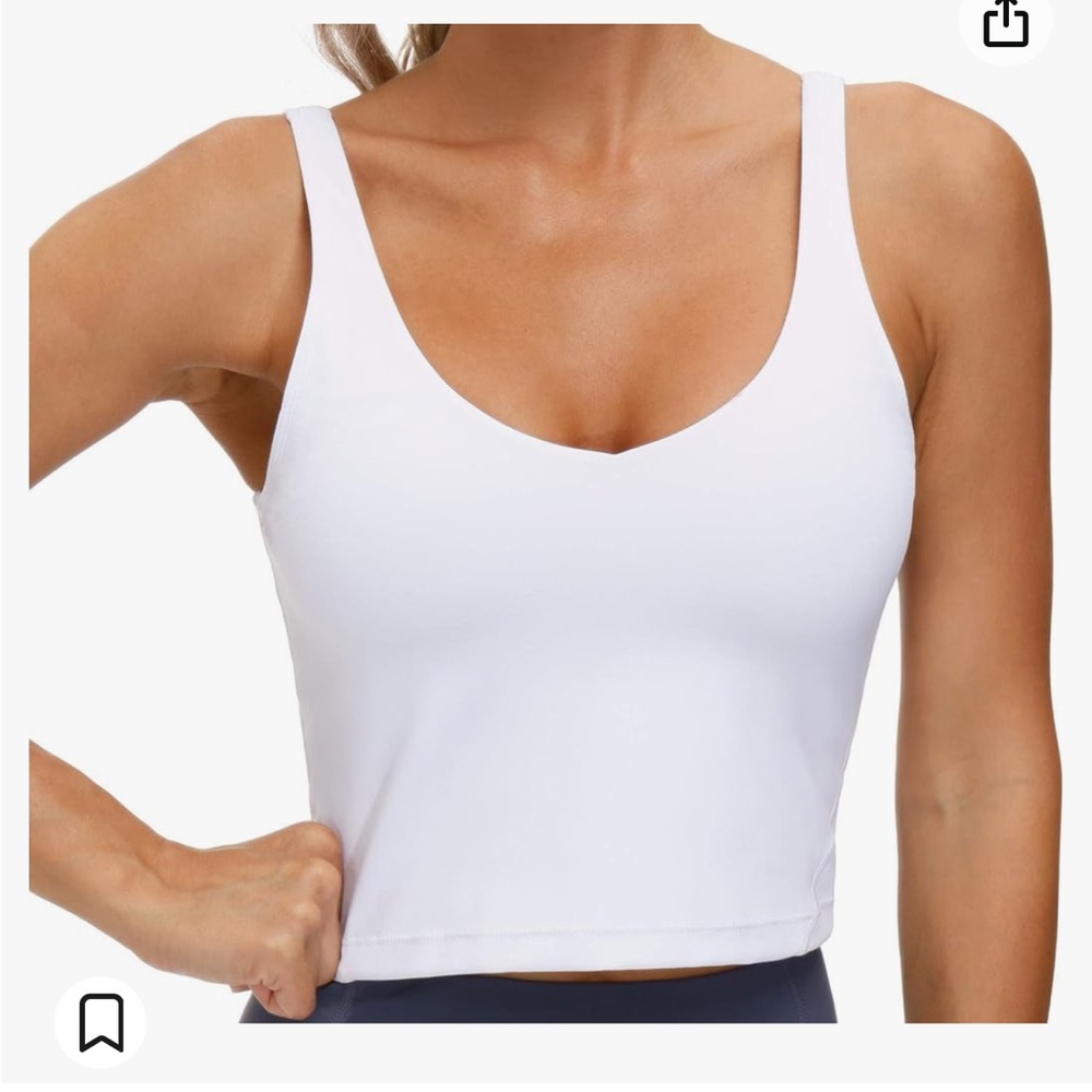 NWT White Longline Tank